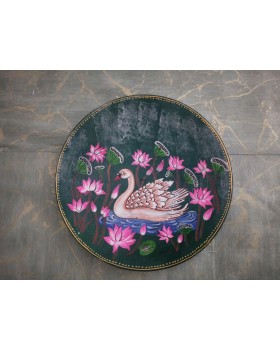 Wooden Wall Decor Plate - Multicolor